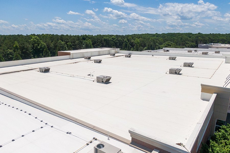 Commercial flat roofing system in Palm Bay FL