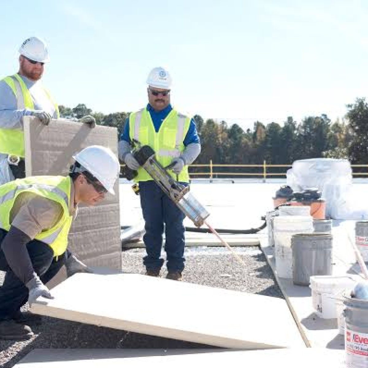 Commercial roof replacement installation in Palm Bay FL