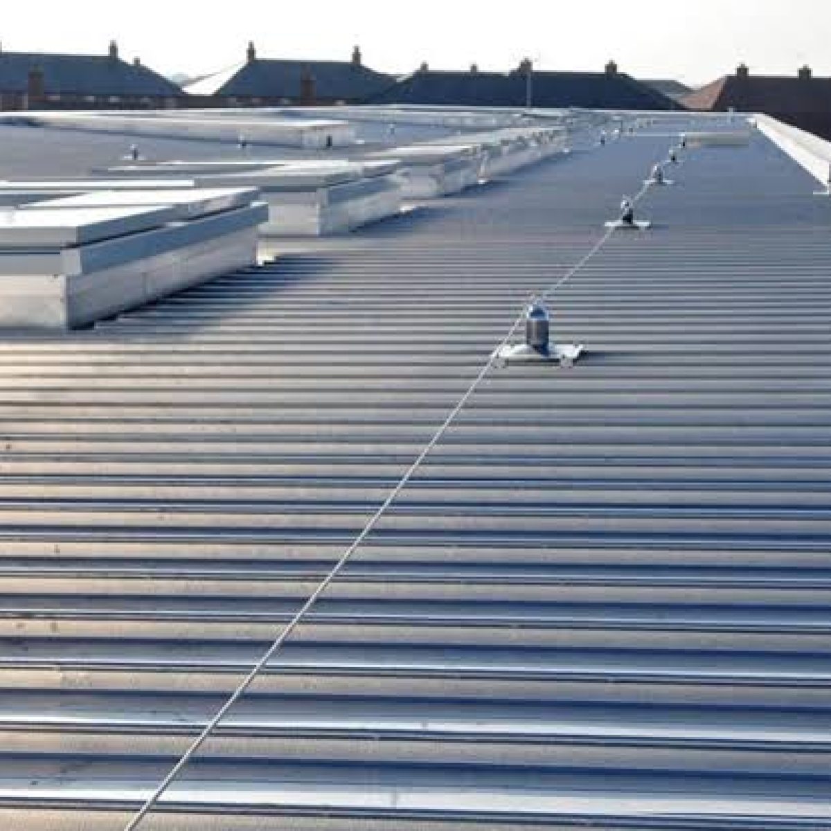 Commercial metal roofing system on a Palm Bay FL building
